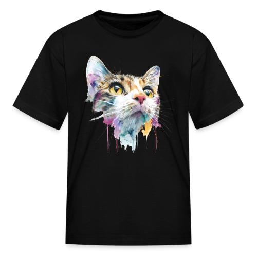 Chromatic Cat Splash - Kid's T-Shirt