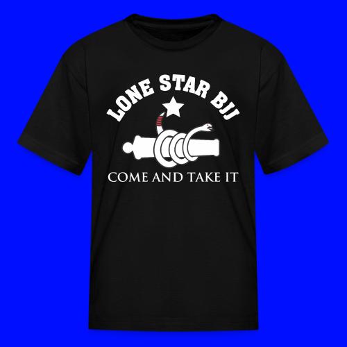 Lone Star BJJ - Come and Take It - White and Red - Kid's T-Shirt