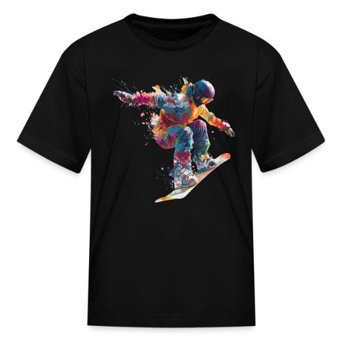 Snowboarding: Frozen Flight - Kid's T-Shirt