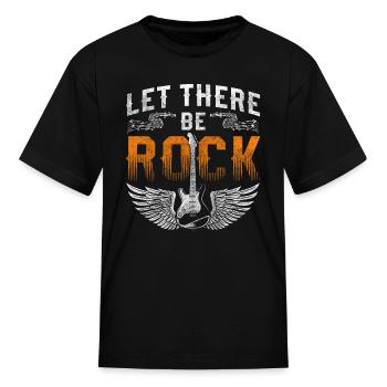 Rock Music Hard Rock Bandleader Cowl - Kid's T-Shirt - black - Front