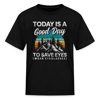 Wearers Of Glasses Glasses Fashion Face - Kid's T-Shirt - black - Front