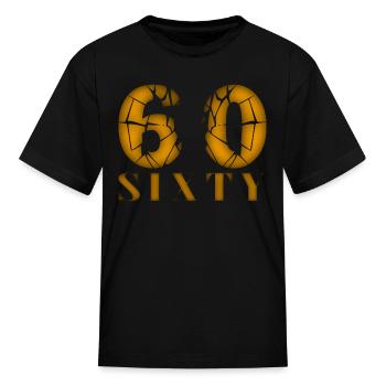 60 years old, birth saying - Kid's T-Shirt - black - Front