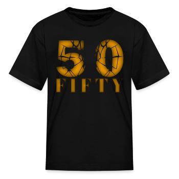 50 years old, birth saying - Kid's T-Shirt - black - Front