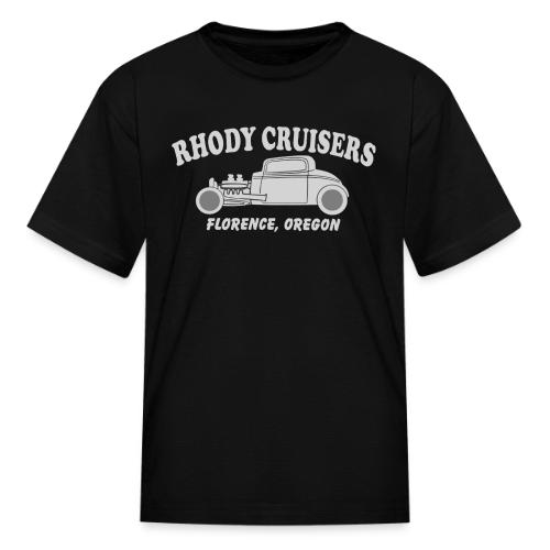 Rhody Cruisers Silver on Black - Kid's T-Shirt
