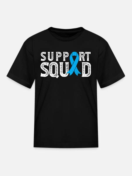 Prostate Cancer Support Squad Prostate Cancer - Kid's T-Shirt - black