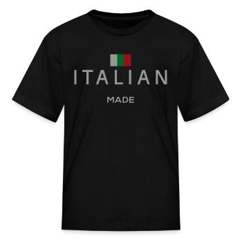 Italian Made - Kid's T-Shirt - black - Front