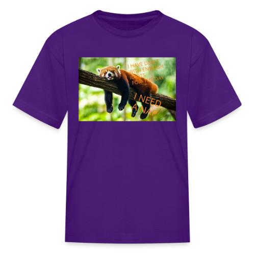 Fox napping meme - Kid's T-Shirt