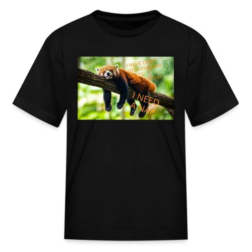 Fox napping meme - Kid's T-Shirt