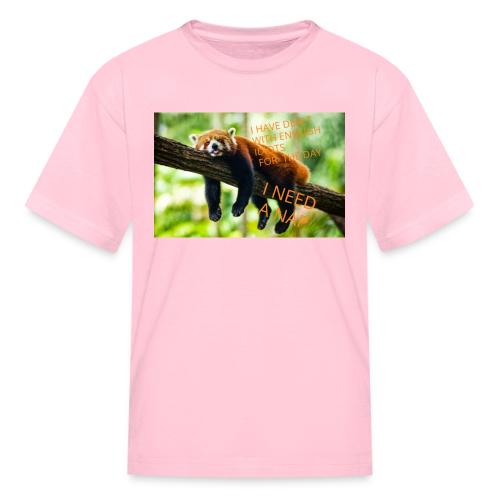 Fox napping meme - Kid's T-Shirt