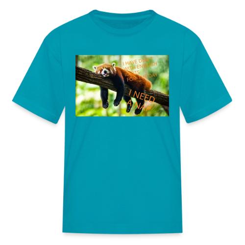 Fox napping meme - Kid's T-Shirt