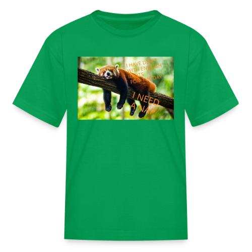 Fox napping meme - Kid's T-Shirt