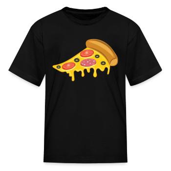 Italian Pizza - Kid's T-Shirt - black - Front