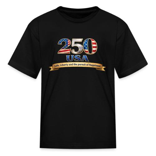 250 USA Liberty Banner - Kid's T-Shirt