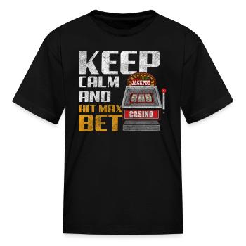 Casino Win Gambling - Kid's T-Shirt - black - Front