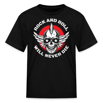 Rock Hard Rock Musician - Kid's T-Shirt - black - Front