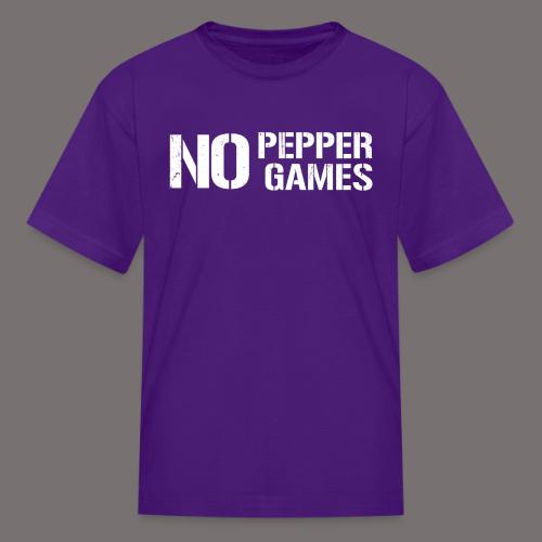 NO PEPPER GAMES - Kid's T-Shirt