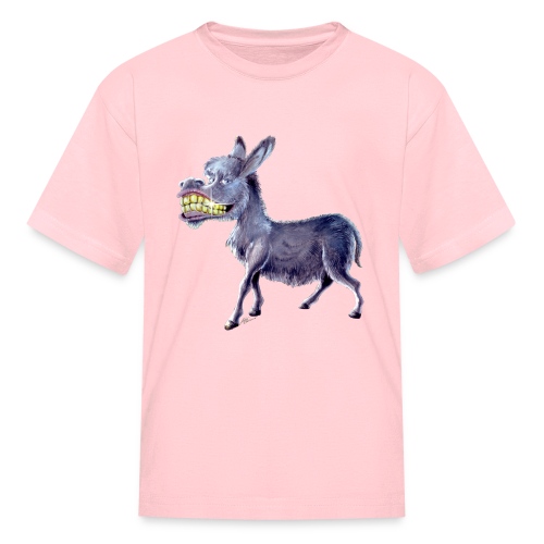Funny Keep Smiling Donkey - Kids' T-Shirt