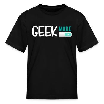 Geek Mode On - Kid's T-Shirt - black - Front