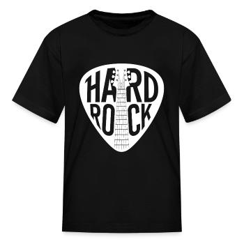 Hard Rock Guitar Pick - Kid's T-Shirt - black - Front