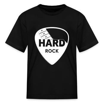 Hard Rock Guitar Pick - Kid's T-Shirt - black - Front