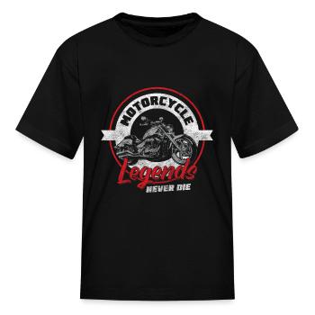 Biker Hard Rock Racing Sport - Kid's T-Shirt - black - Front