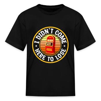 Casino Gambler Arcade - Kid's T-Shirt - black - Front