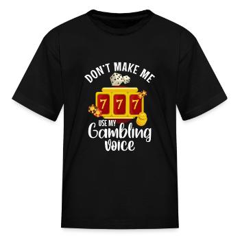 Casino Casinos Poker Slot - Kid's T-Shirt - black - Front