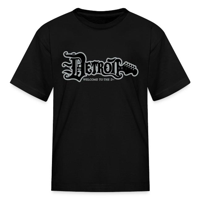 DETROIT GUITAR WTTD BLK SLR REG FONT