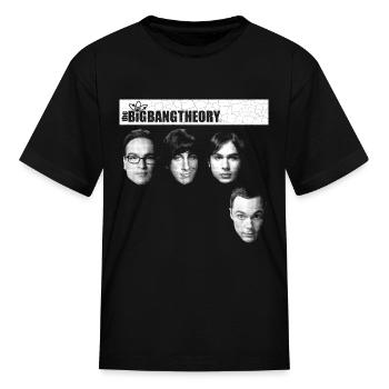 The Big Bang Theory Clever Heads Team - Kid's T-Shirt - black - Front