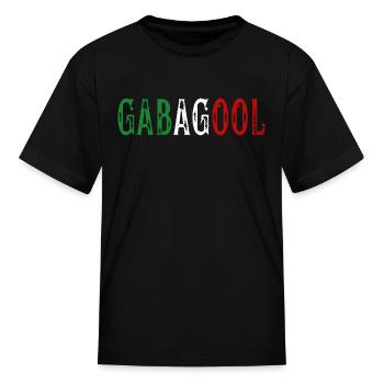 Gabagool Italian Slang Italian Saying - Kid's T-Shirt - black - Front