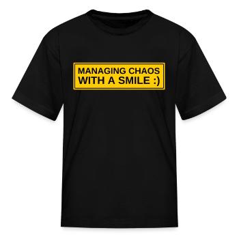 Chaos Management for Product Managers - Kid's T-Shirt - black - Front