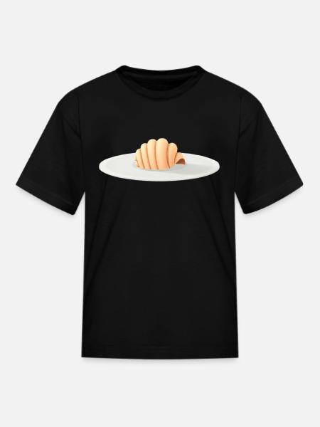 Croissant Delight - Kid's T-Shirt - black