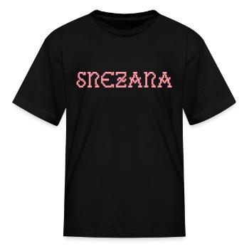 Snezana surname cute - Kid's T-Shirt - black - Front