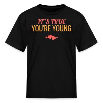 Young - Kid's T-Shirt - black - Front
