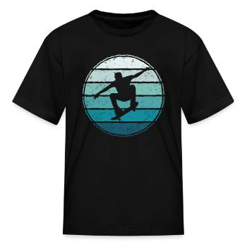 Skateboarding Skateboarder Skater Skateboard - Kid's T-Shirt - black - Front