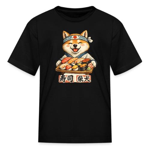 Funny Shiba Inu Sushi Kawaii Dog Tee - Kid's T-Shirt