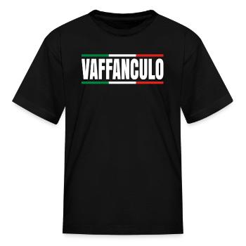 Italian - Kid's T-Shirt - black - Front