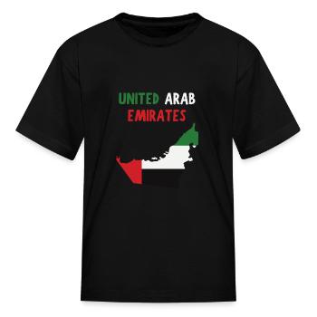 UNITED ARAB EMIRATES - Kid's T-Shirt - black - Front