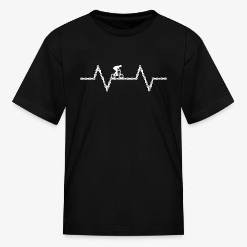 bmx bike heartbeat - Kid's T-Shirt
