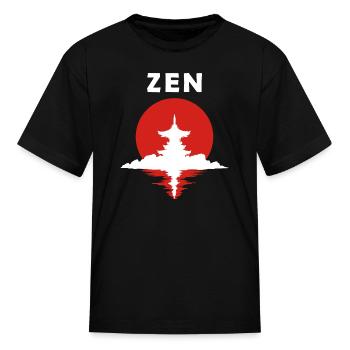 Zen - Kid's T-Shirt - black - Front