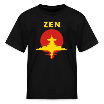 Zen - Kid's T-Shirt - black - Front