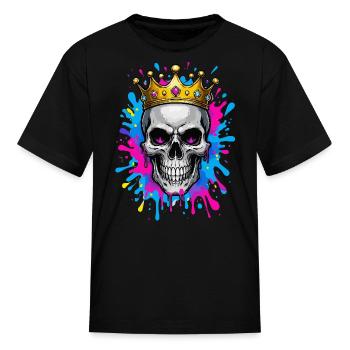 The Neon King - Kid's T-Shirt - black - Front