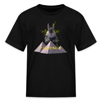 Pharaoh of ancient Egypt - Kid's T-Shirt - black - Front