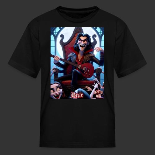 Monster Mosh 2024 Tour Drac on Guitar (D-005A) - Kid's T-Shirt