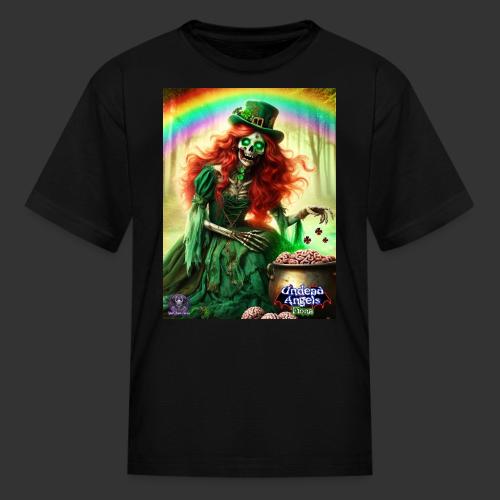 Fiona Undead Angel Leprechaun Queen #DFZ-007B - Kid's T-Shirt