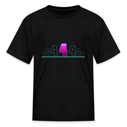 Number 4 in Magenta: Varsity Font - Kid's T-Shirt