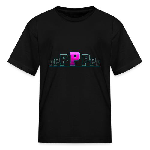 Letter P – Capital Varsity Alphabet Monogram - Kid's T-Shirt