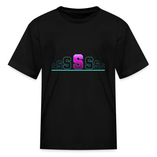 Letter S – Capital Varsity Alphabet Monogram - Kid's T-Shirt