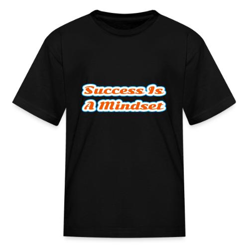Success Is a Mindset — Motivational Glow Script - Kid's T-Shirt