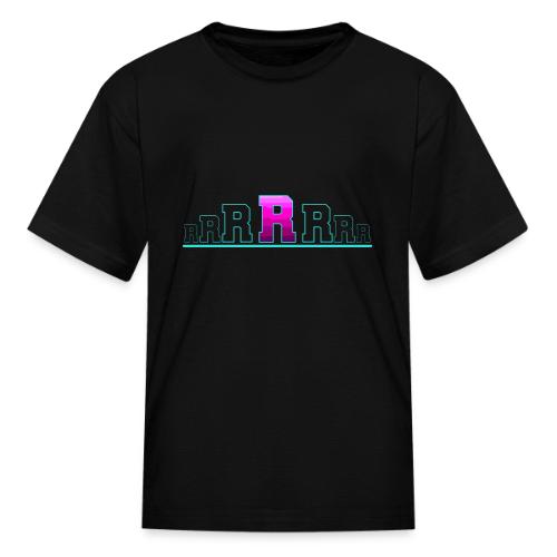 Letter R – Capital Varsity Alphabet Monogram - Kid's T-Shirt